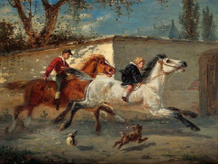 Gustaf Brandelius Kappritten oil painting picture